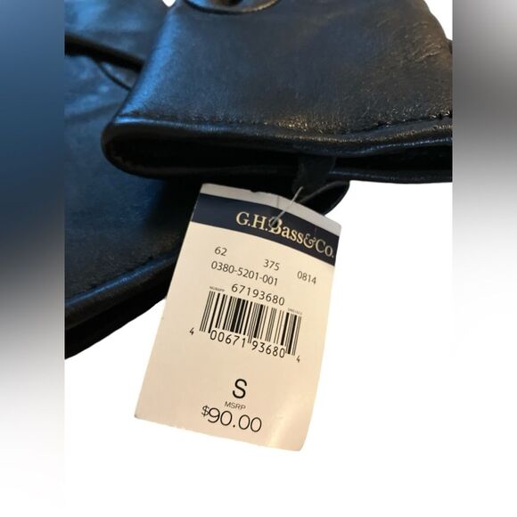 G.H. Bass New with Tags Leather Gloves Size Small - Picture 2 of 5
